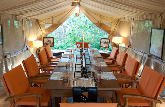 Tented cottage at Bogani