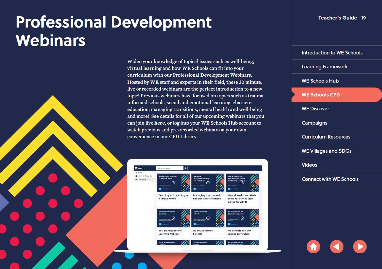WE Schools CPD