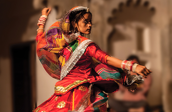  A lady performs a traditional dance at the Araveli Lodge