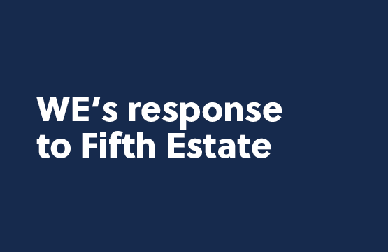 WE's response to Fifth Estate