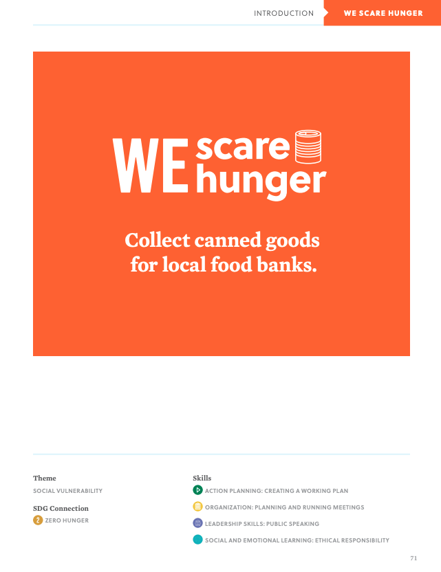 WE Scare Hunger